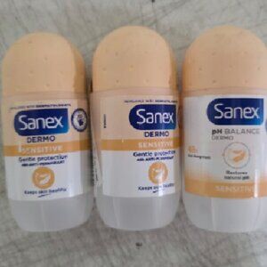Pack of 3 Sanex 50ml Dermo Sensitive Extra Cool Roll On Deodorant